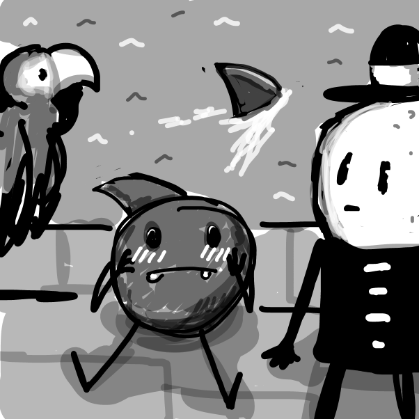 Drawing in Triangle of Tragedy by peyoalt