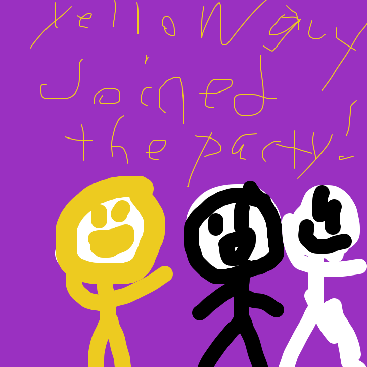 Drawing in Let the yellow guy on your team by Turkeysandwicj