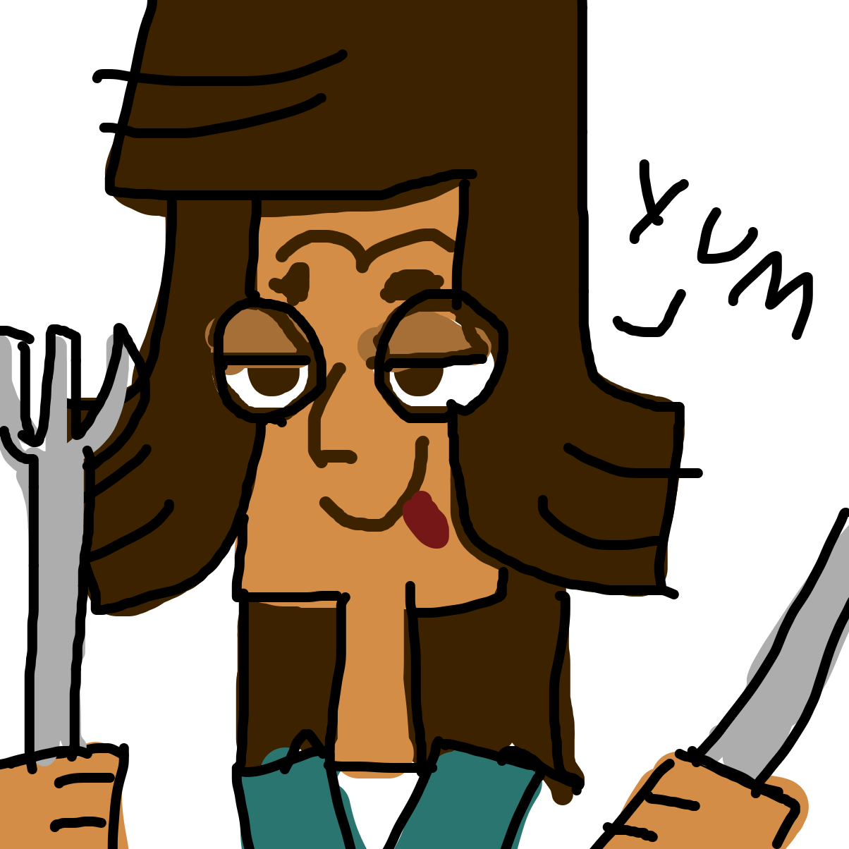 Noah from Total Drama is hungry - Online Drawing Game Comic Strip Panel by NoahIsHot