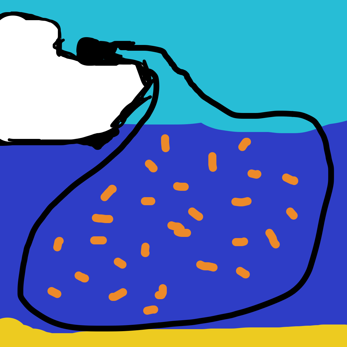 Drawing in Life below water by POPCAT