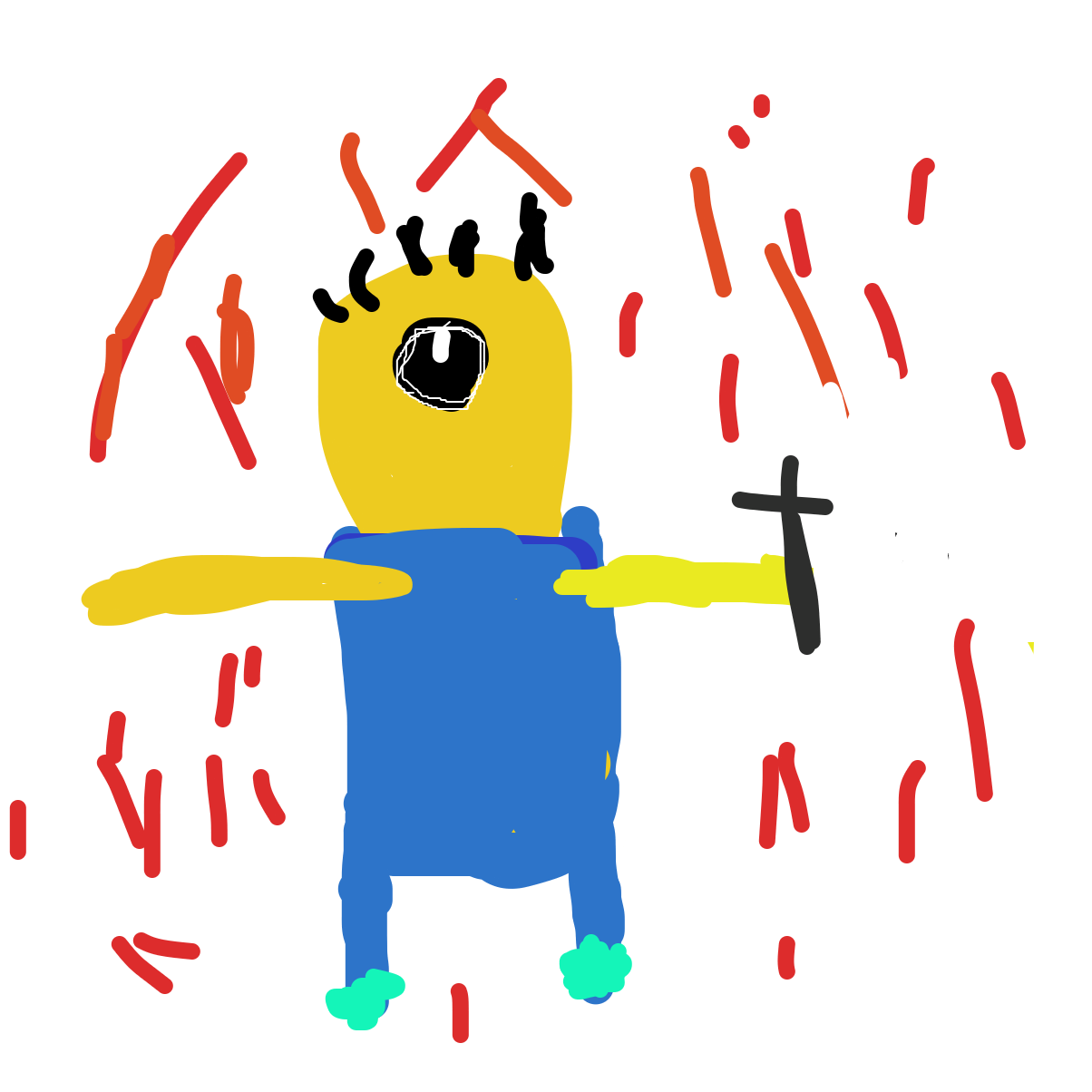  - Online Drawing Game Comic Strip Panel by Bgd