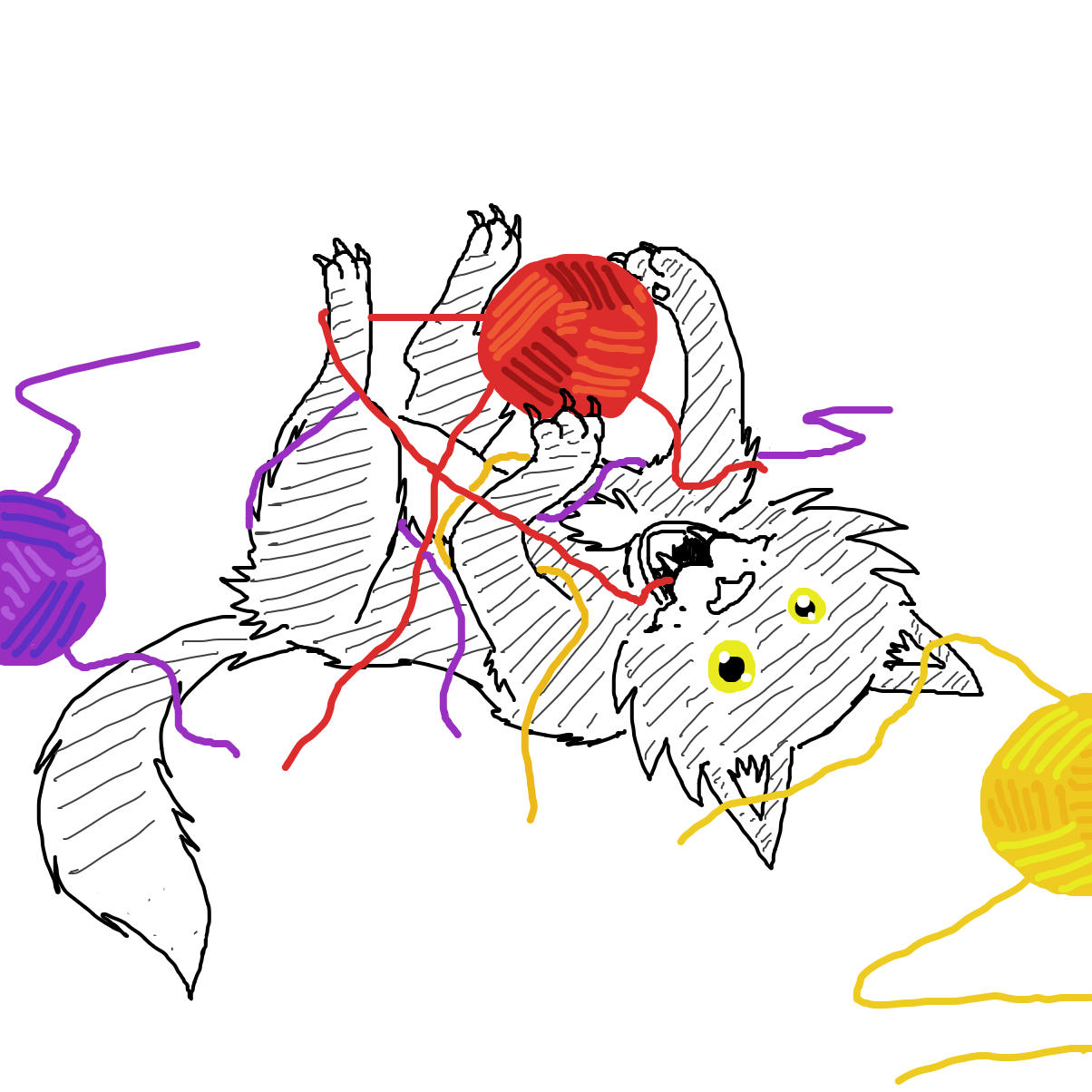 Drawing in beji-man tales by Electra