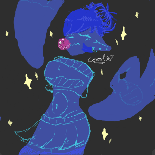 Drawing in Cool guy by SaltedOtaku