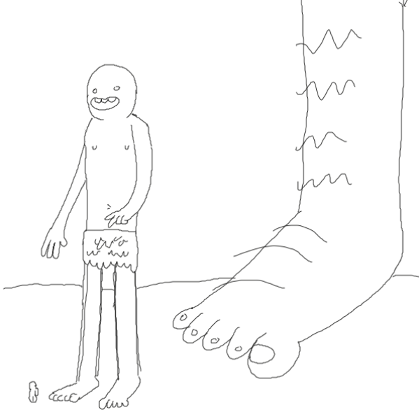 Bigger - Online Drawing Game Comic Strip Panel by joshyouart