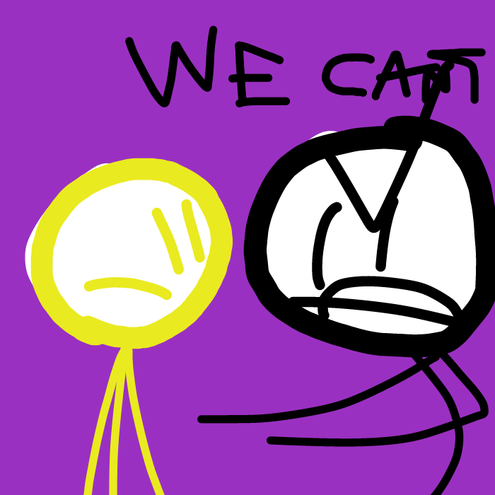 Drawing in Let the yellow guy on your team by RiqTheEpic