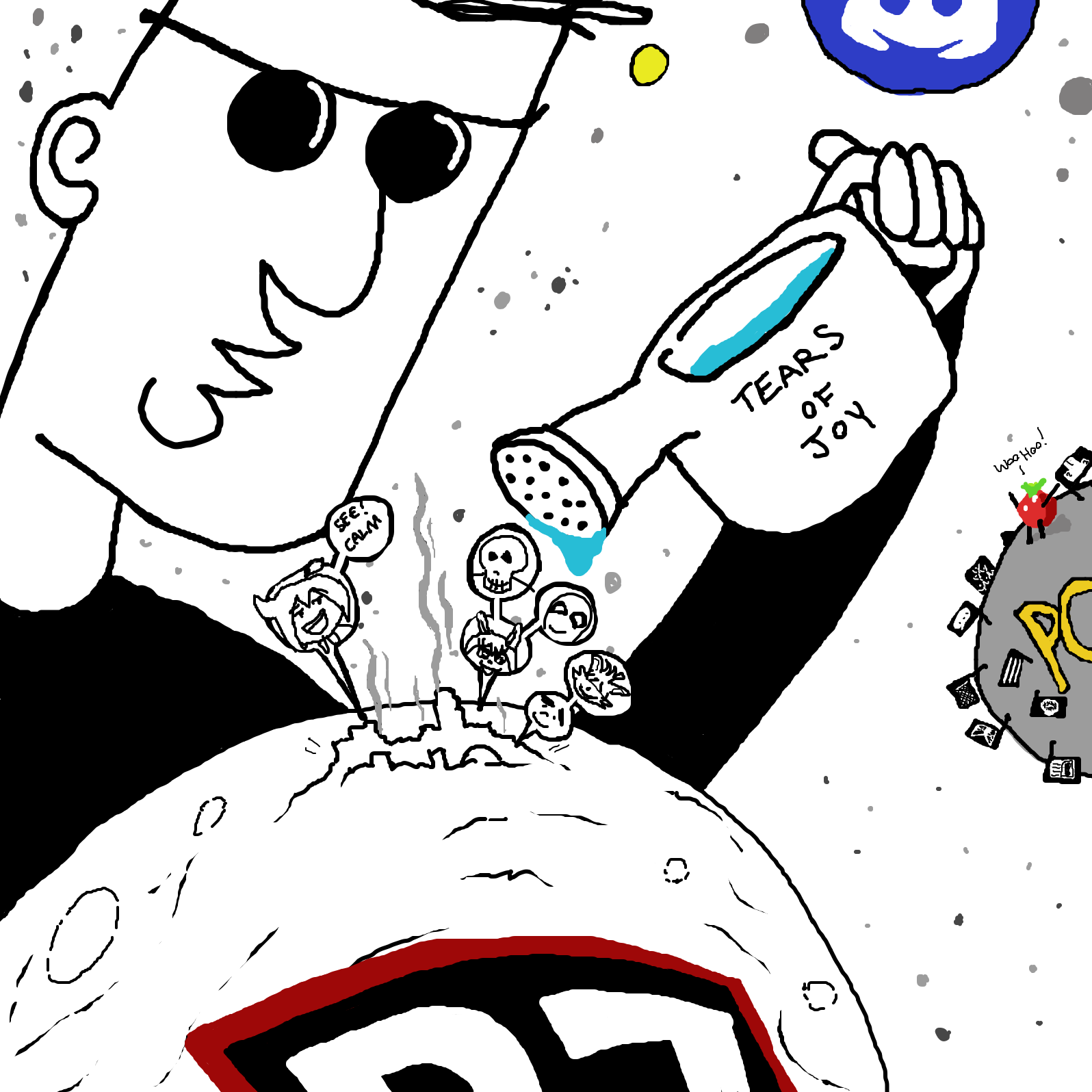  - Online Drawing Game Comic Strip Panel by Painovoima