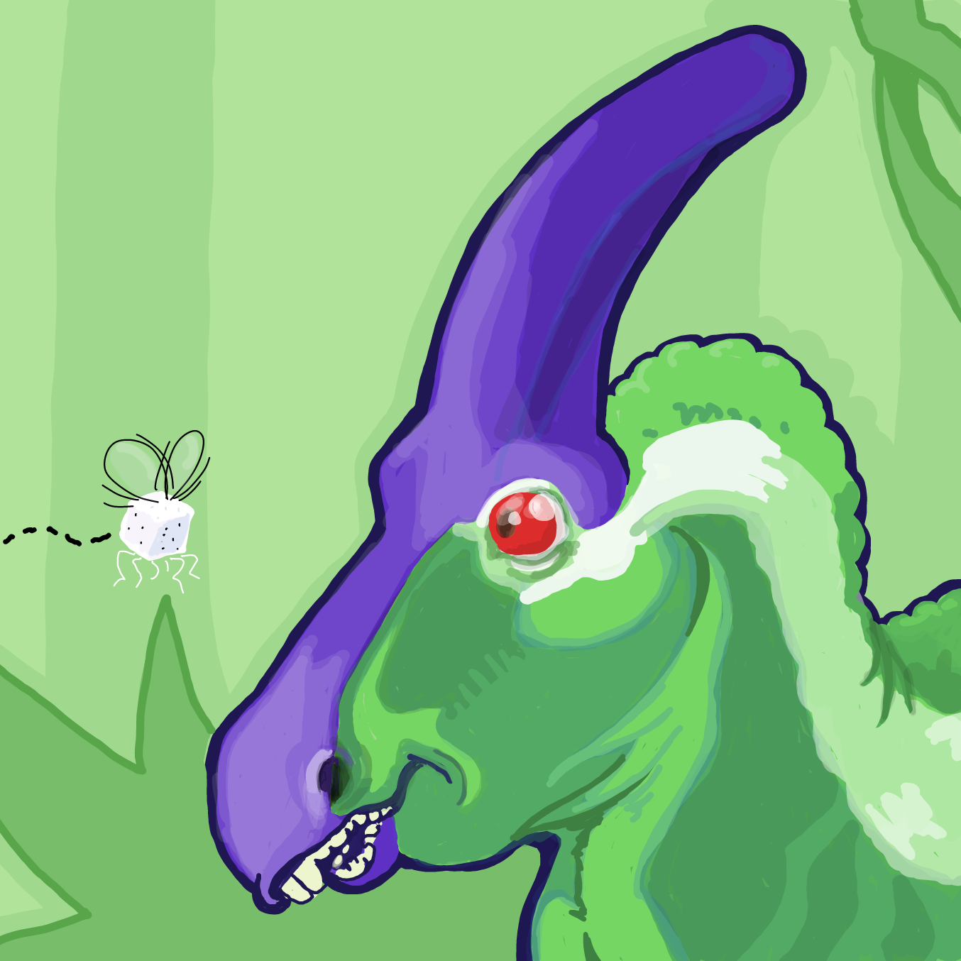 Drawing in Horse by Wizard Croissant