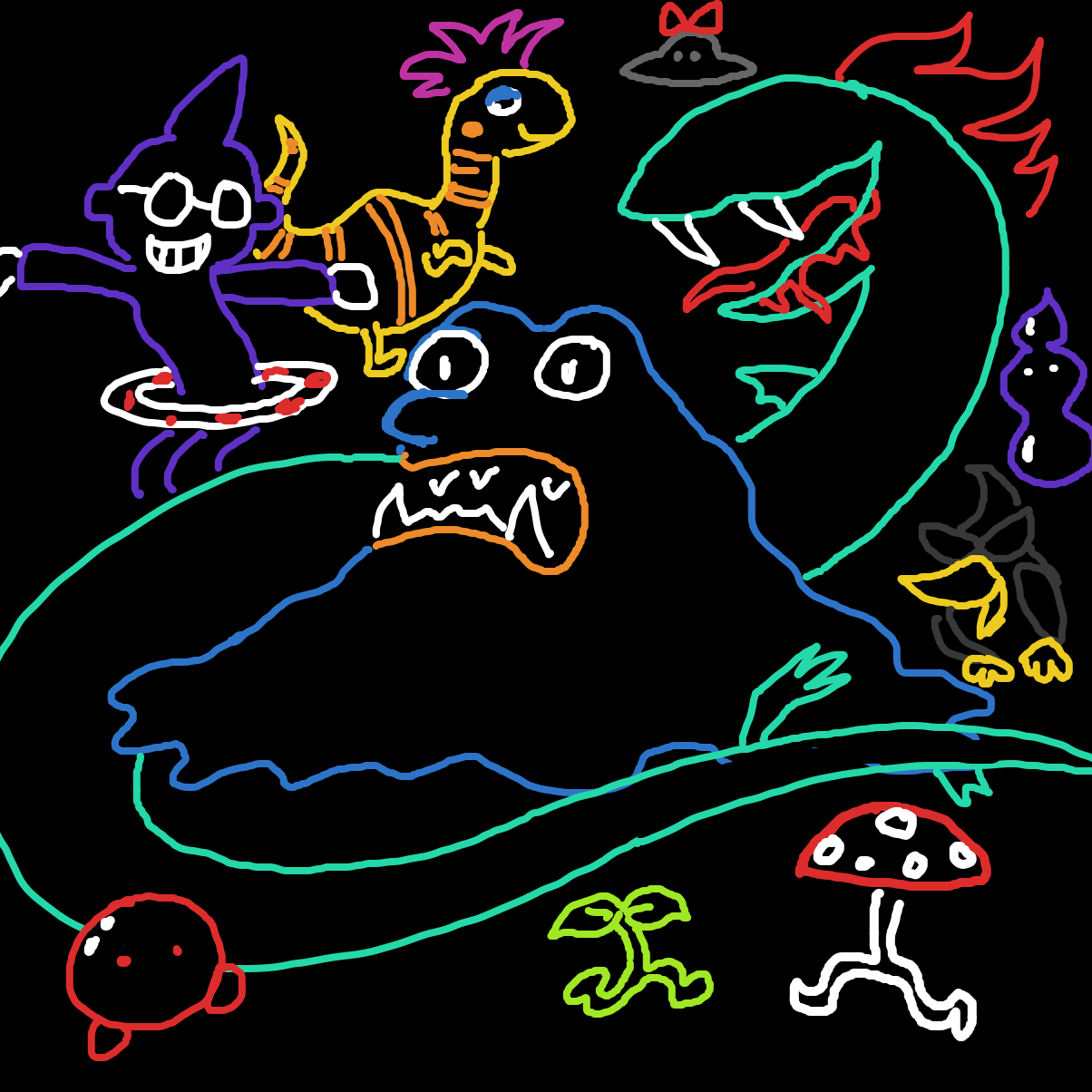  - Online Drawing Game Comic Strip Panel by Electra