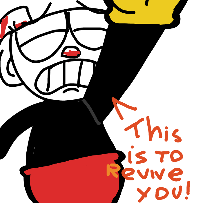 Drawing in Cuphead and his pal..... by Memedroid