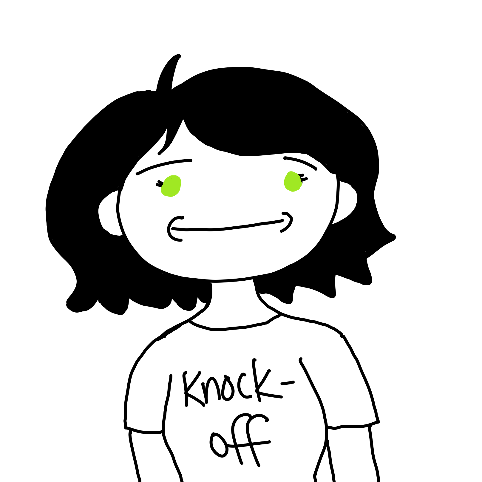 Drawing in OCs but we could only afford the offbrand version2 by Dobby1593