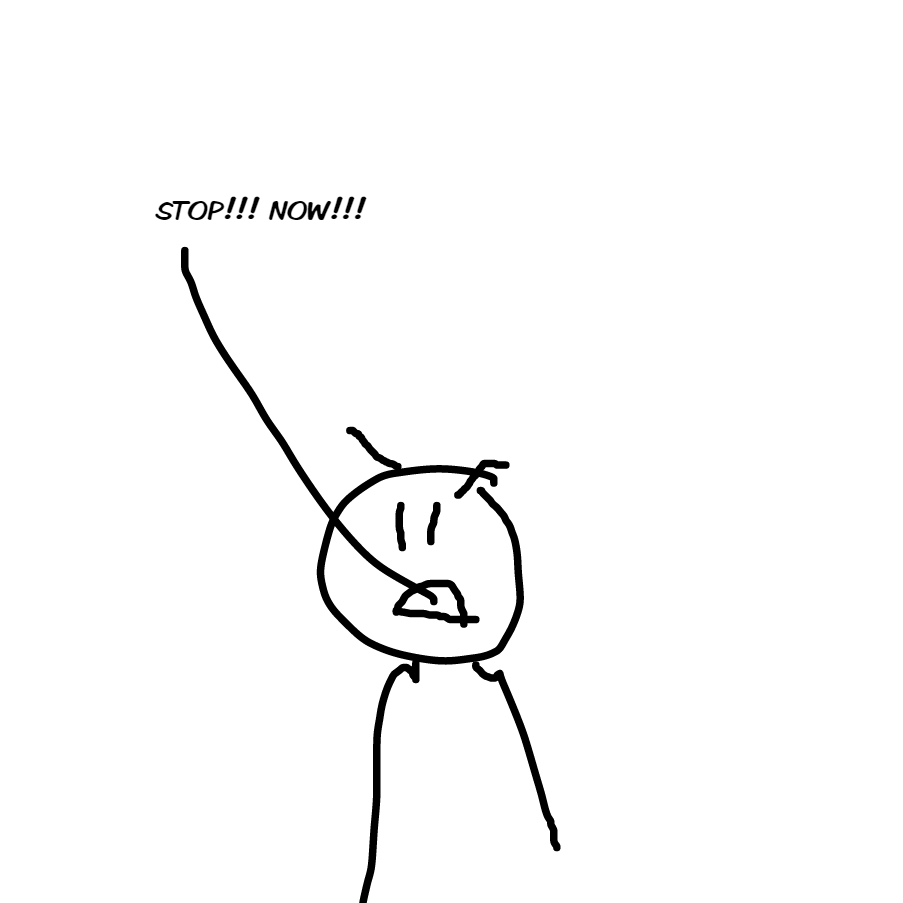 Stop. Thank you. - Online Drawing Game Comic Strip Panel by amongus
