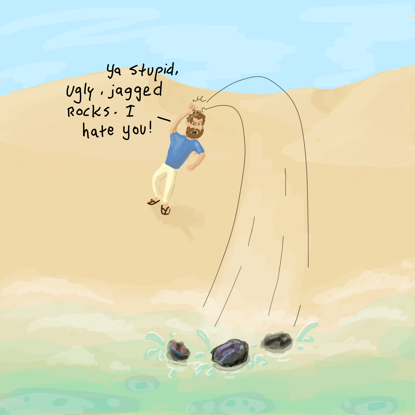 Drawing in Sands Of Time by Wizard Croissant