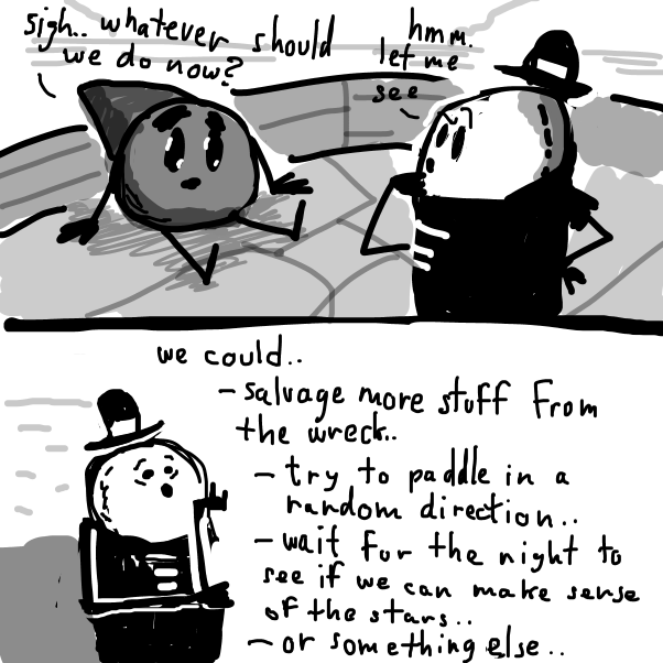 Drawing in Part 4: Sea of Trouble by peyoalt