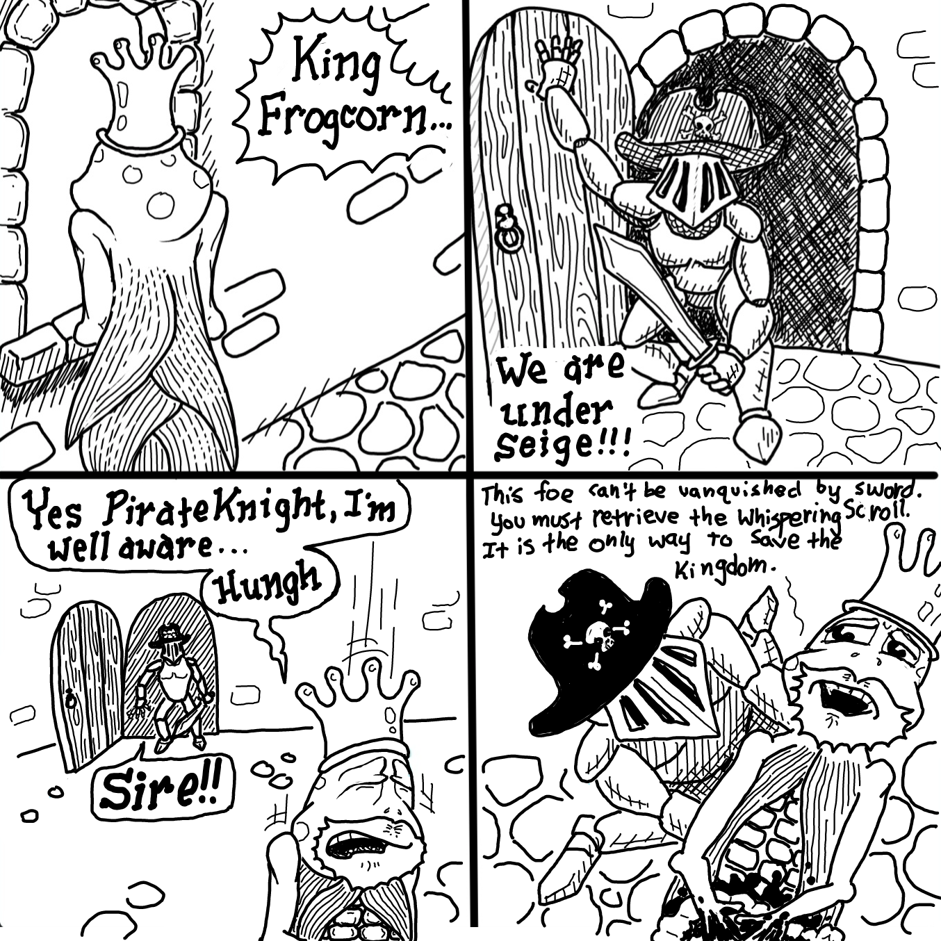 Drawing in The Mountain of Spells by Wizard Croissant