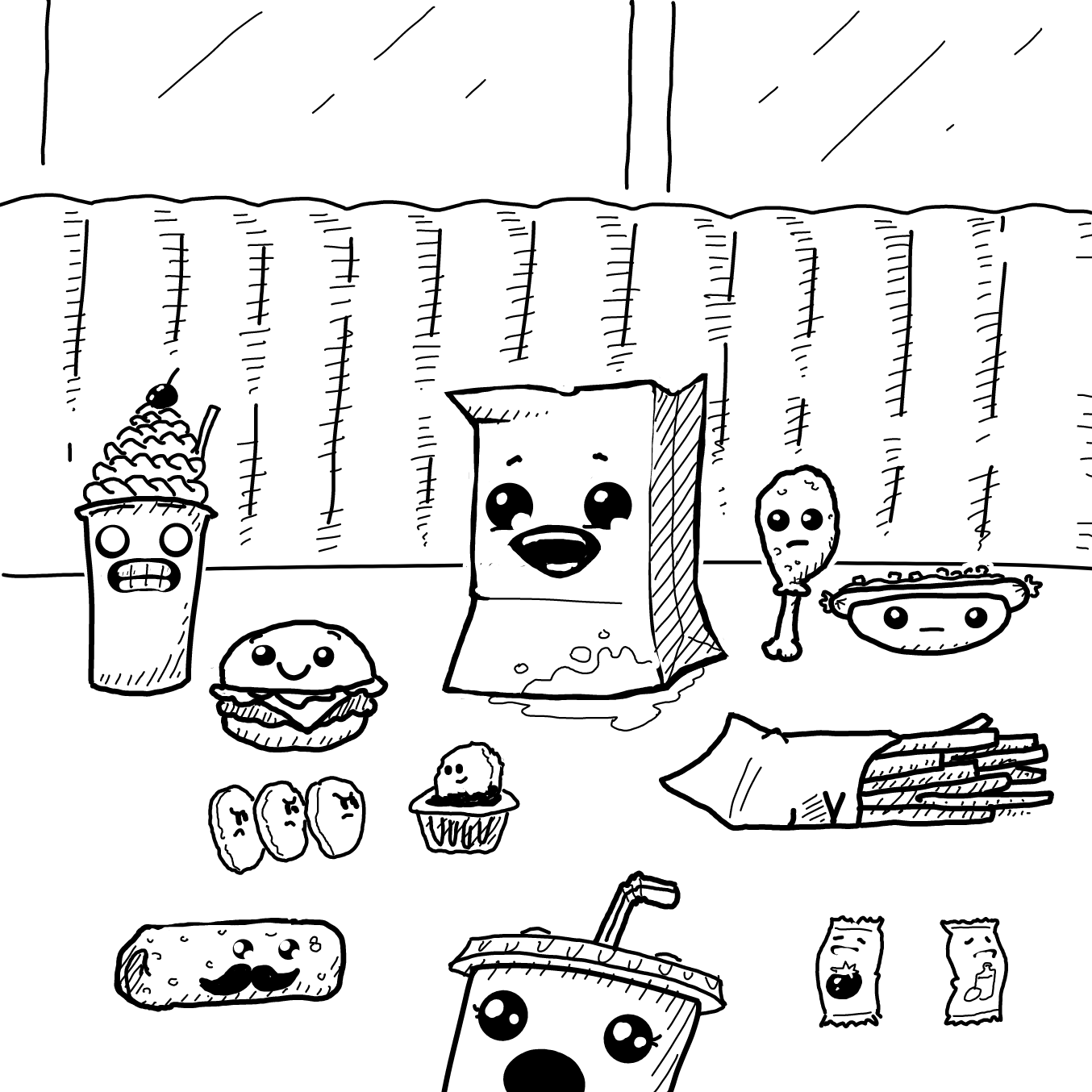 Drawing in Facey Faces  by Wizard Croissant