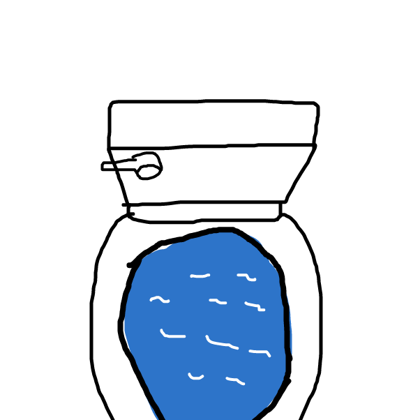 Drawing in The Toilet by Tfa234