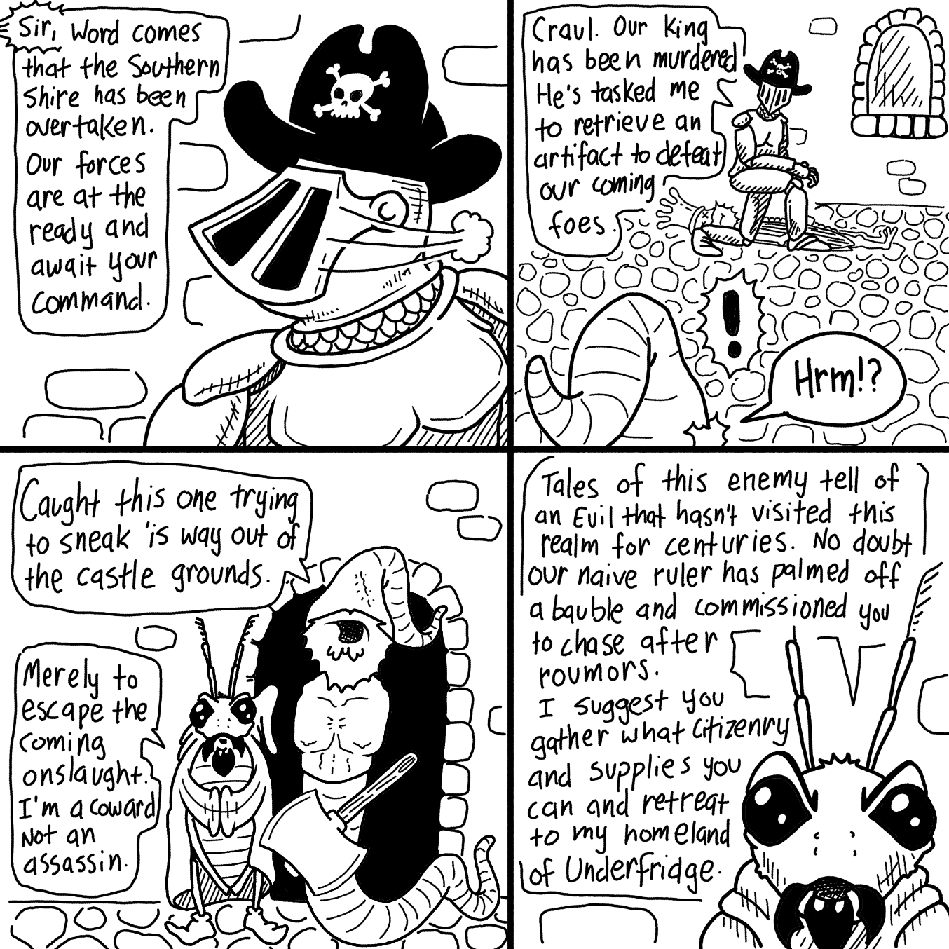 Drawing in The Mountain of Spells by Wizard Croissant