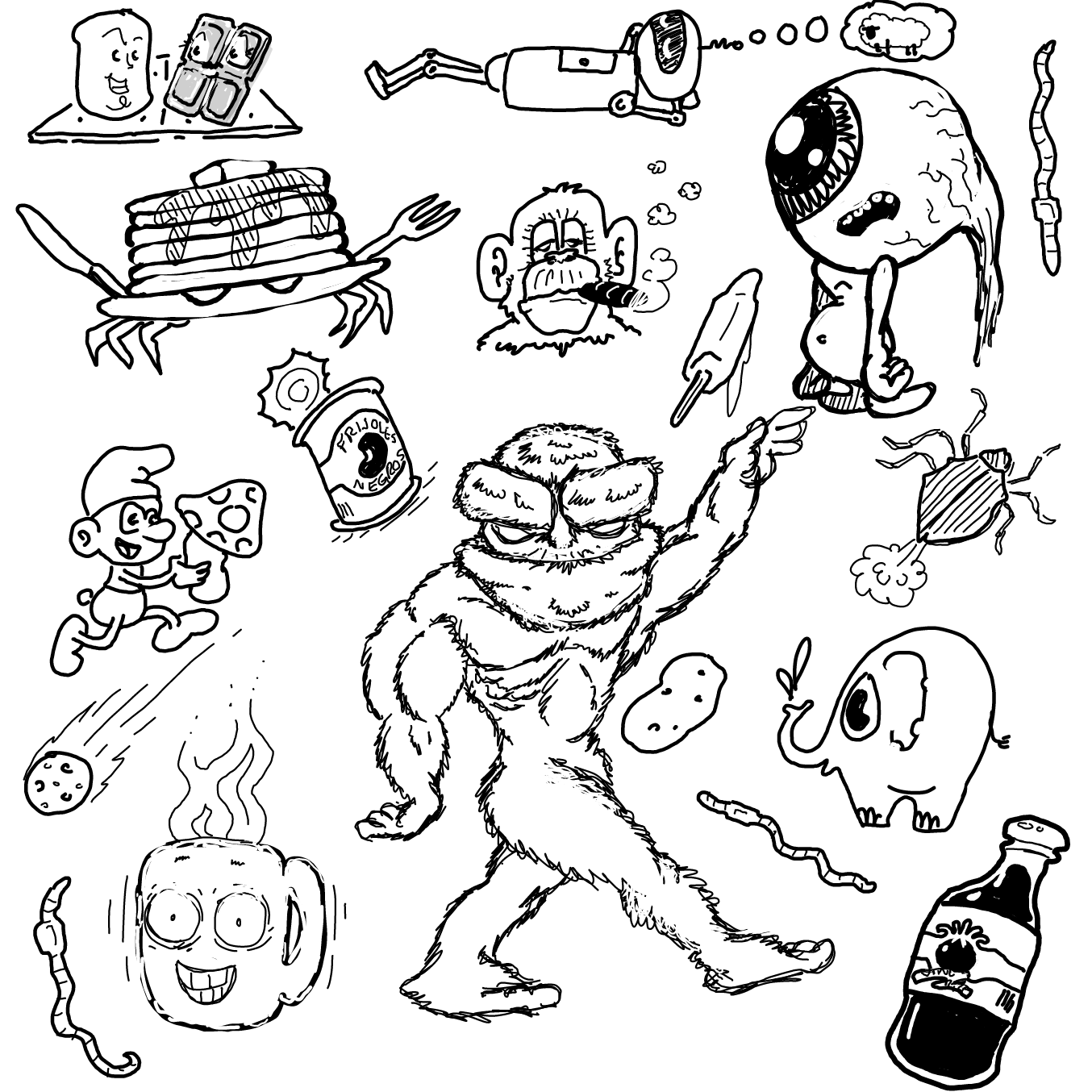  - Online Drawing Game Comic Strip Panel by Wizard Croissant