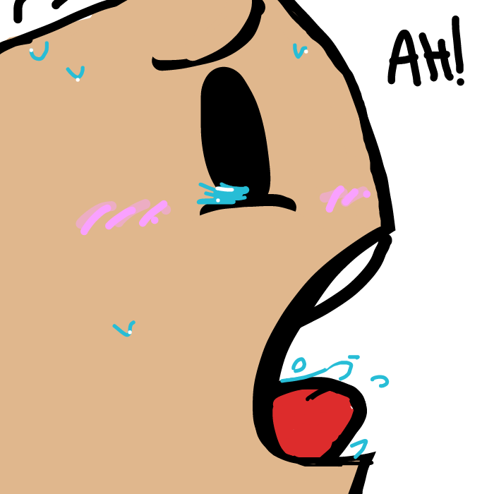 Drawing in Butt flour by Femboyblox