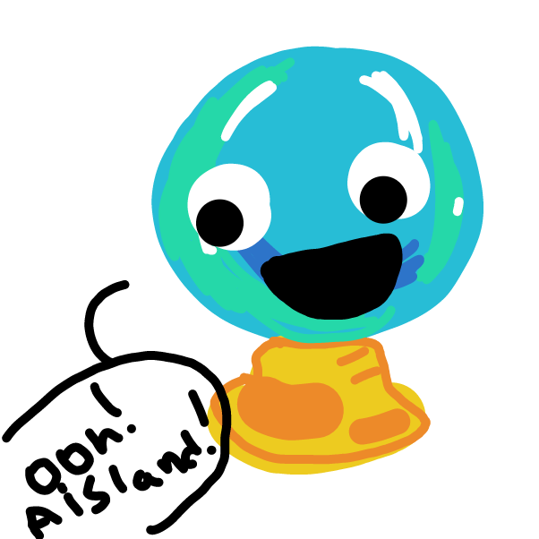 crystal finds a island - Online Drawing Game Comic Strip Panel by daphne