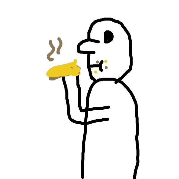 Takes a bit out of 'hot dog' - Online Drawing Game Comic Strip Panel by Justarandomperson