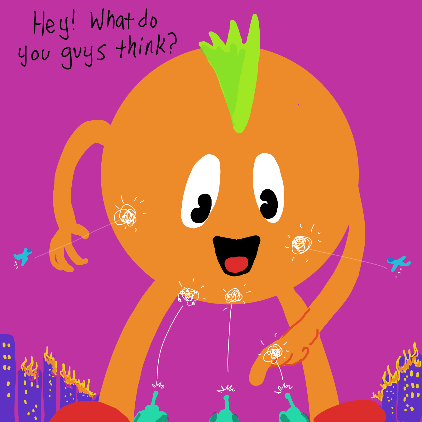 Drawing in I'm gonna change the world! by Wizard Croissant