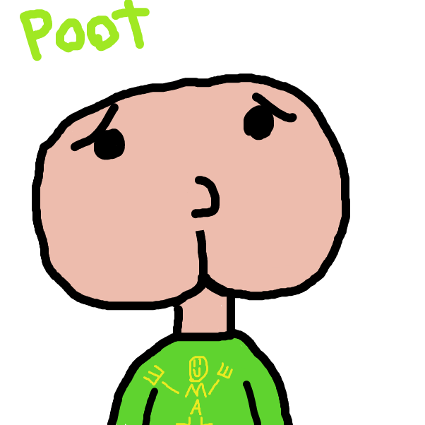 He has a butt for a face and can only speak in farts - Online Drawing Game Comic Strip Panel by Yitsul