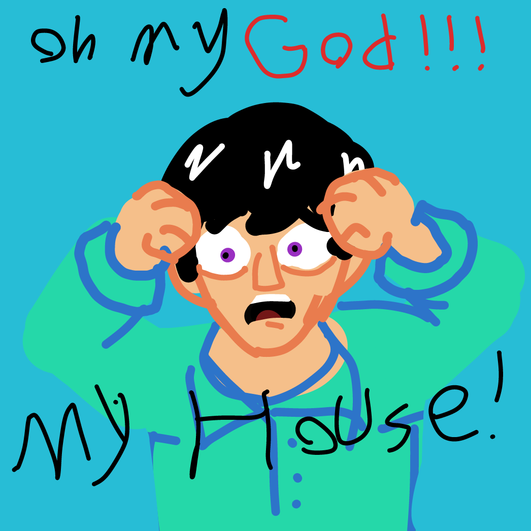 Poor guy.. - Online Drawing Game Comic Strip Panel by BunnilaWaffle