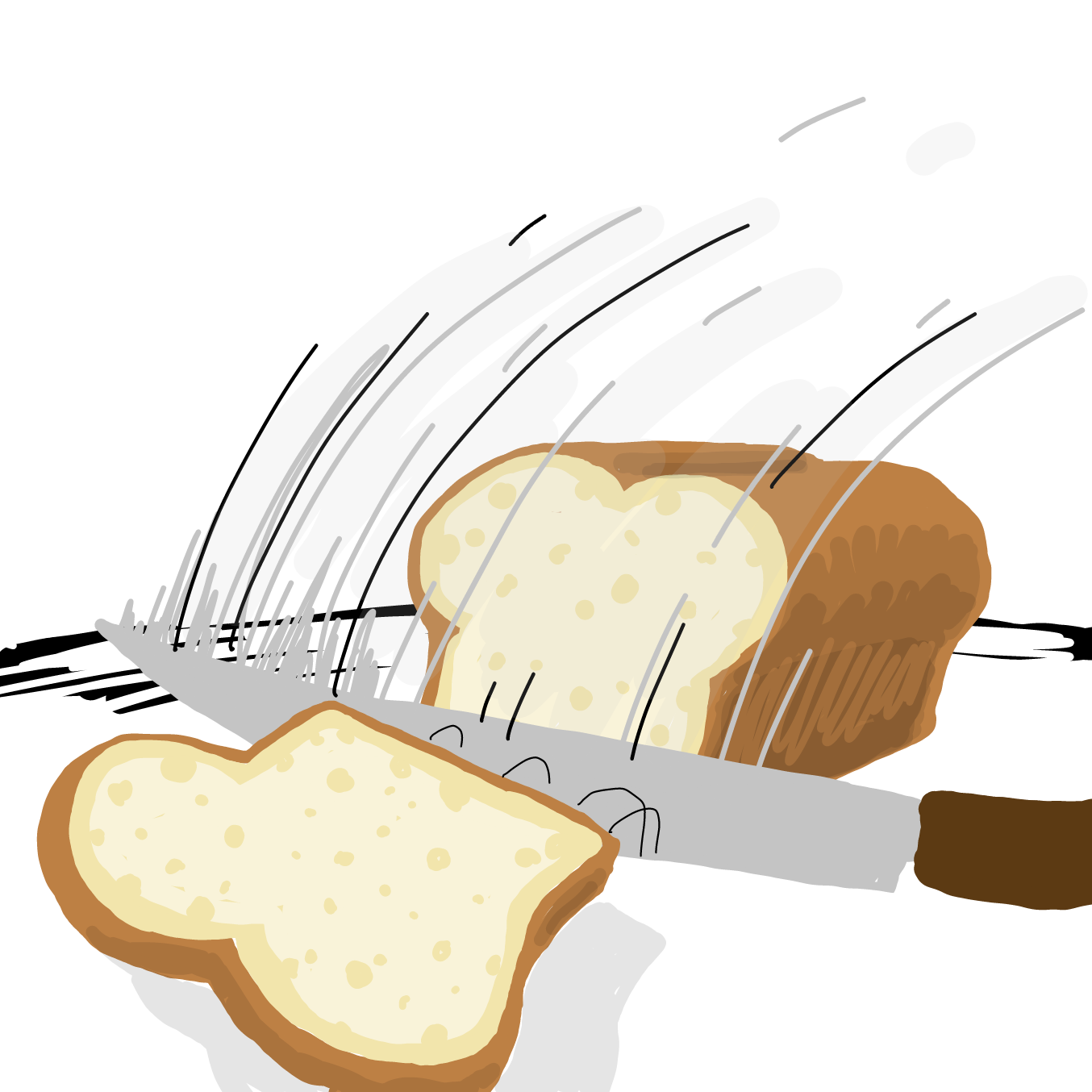 First panel in Epic Bread and Butter drawn in our free online drawing game