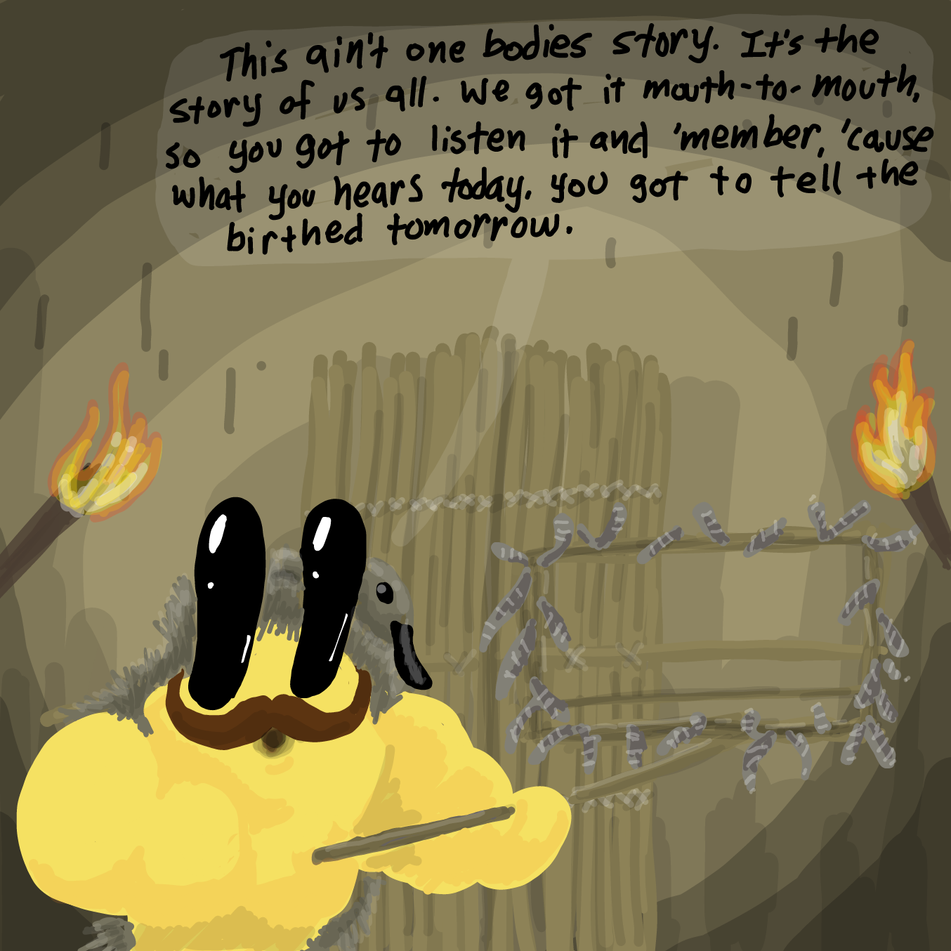 Drawing in The Tell of Paney Jam by Wizard Croissant