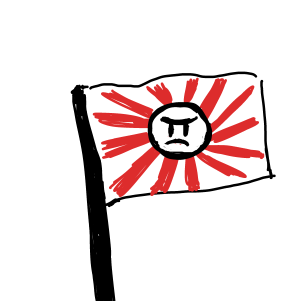 Drawing in My own country flag  by The Real Peyocay