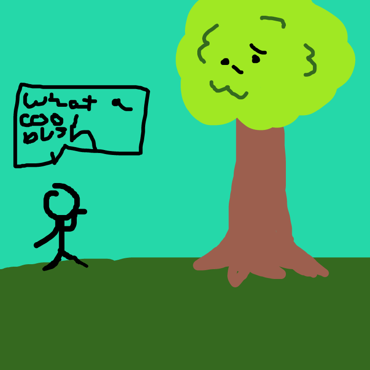 what a cool bush - Online Drawing Game Comic Strip Panel by Elle