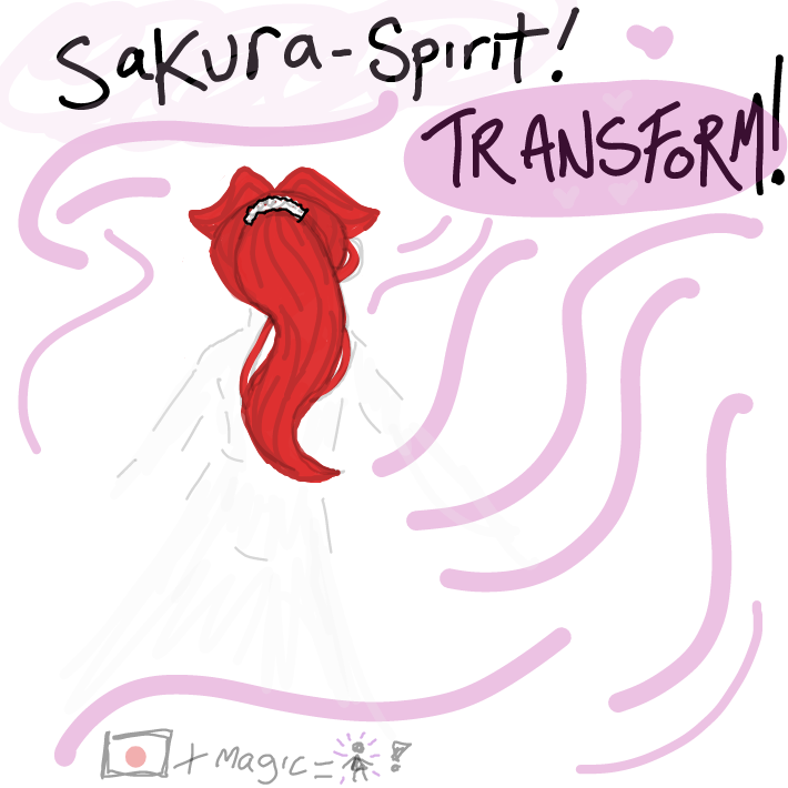 magical girl time! japanese flag edition! - Online Drawing Game Comic Strip Panel by pantsless dog