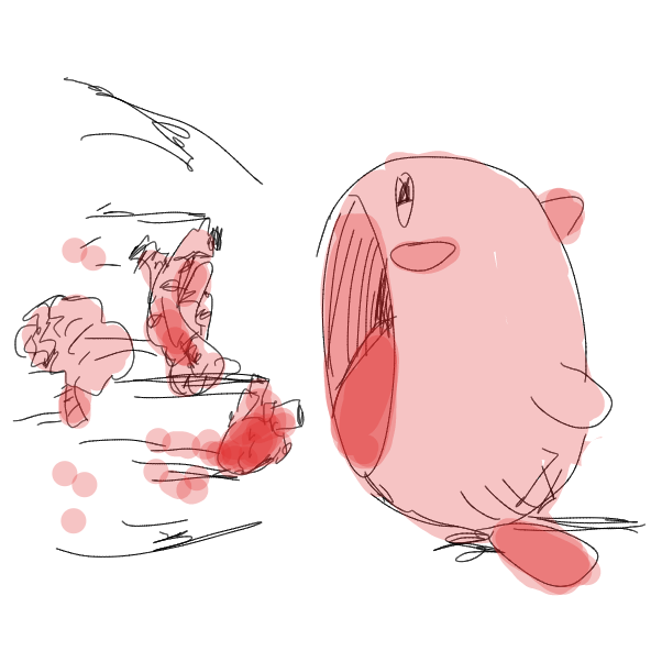 Drawing in wtf kirby by fmel