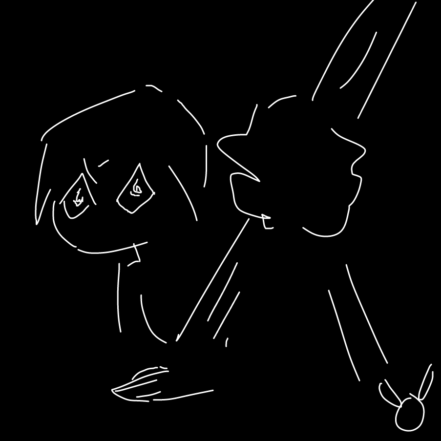 Drawing in dont blink by Veum