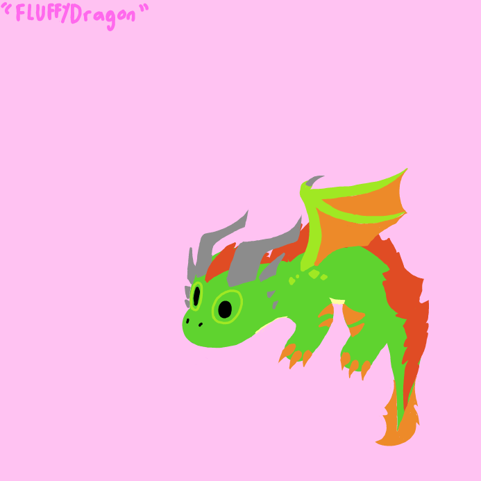 A friend said A fluffy dragon, i draw fluffy dragon - Online Drawing Game Comic Strip Panel by OneWithTheShadows