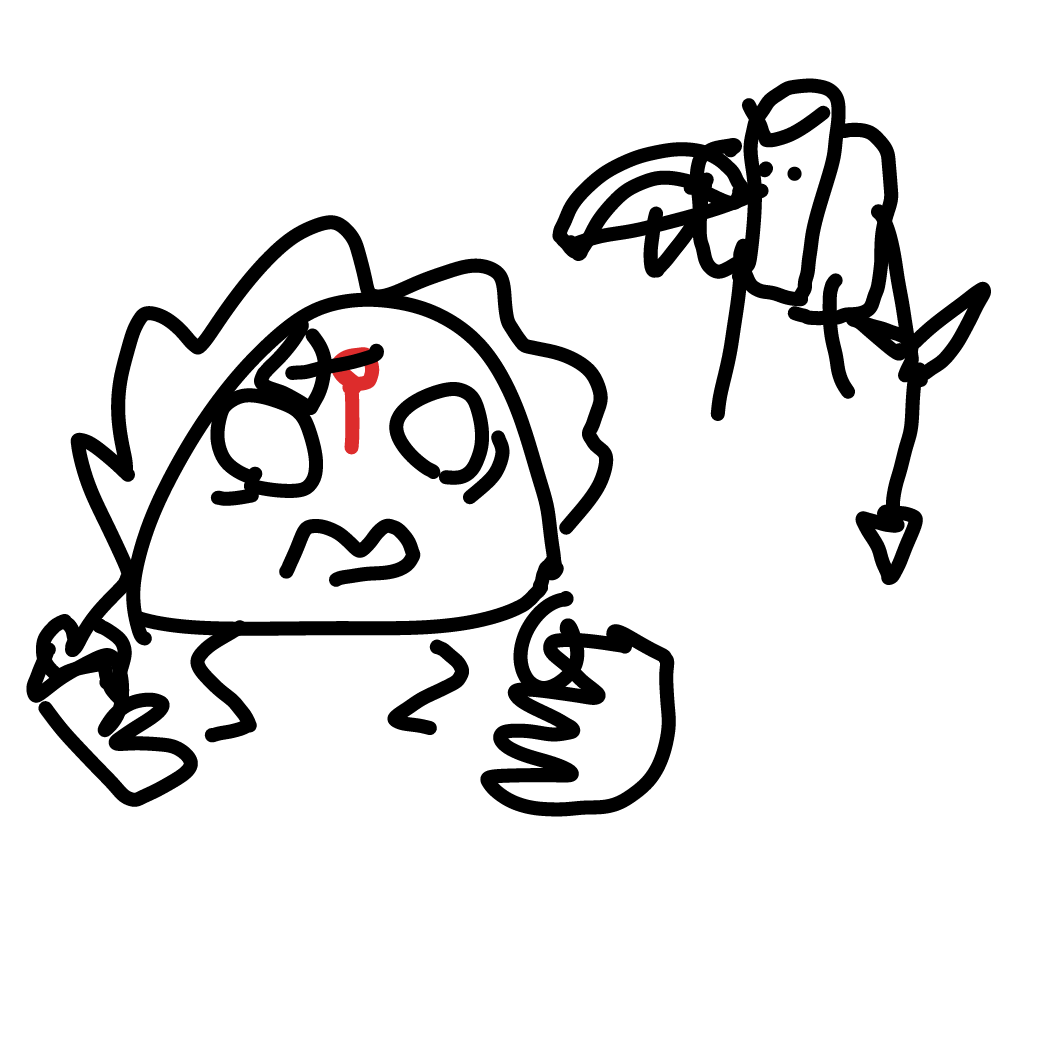 Ouch - Online Drawing Game Comic Strip Panel by BunnilaWaffle