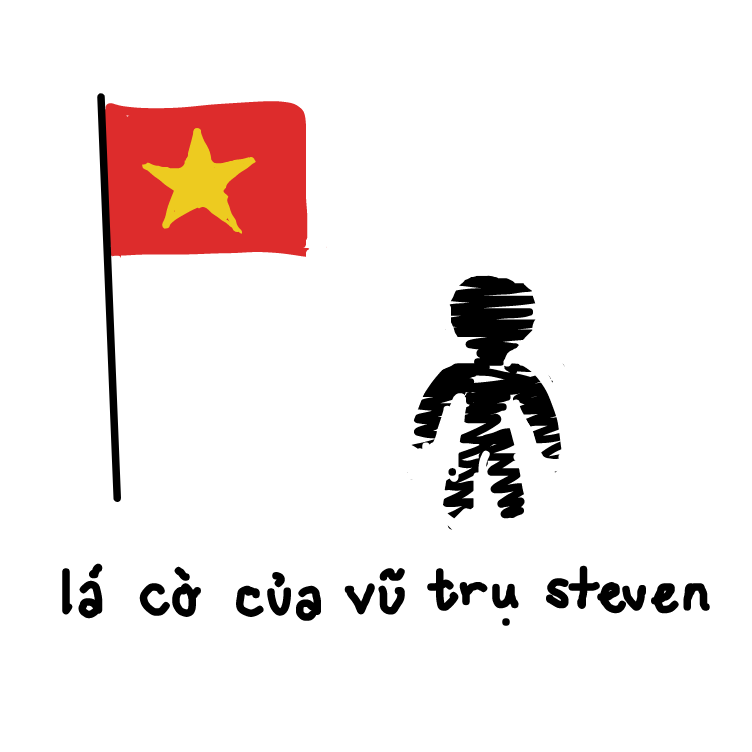 Drawing in Vietnam flag  by nooz