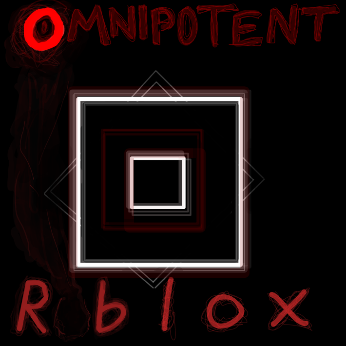 Drawing in Roblox present logo by pantsless dog