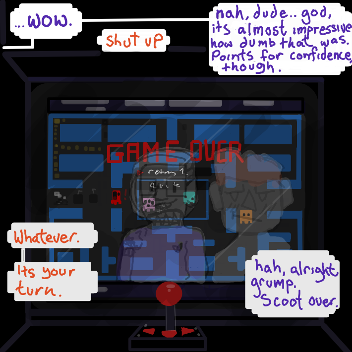 Drawing in more odd "edibles" by pantsless dog