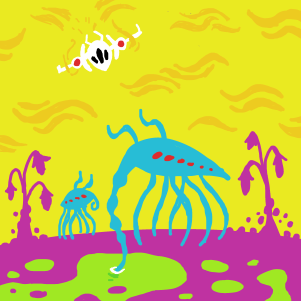 Drawing in Alien by SeanTrunks