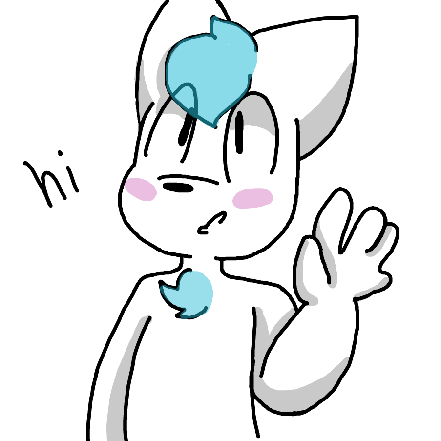 Drawing in fursona :p by popitycorn