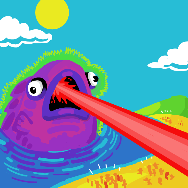 Drawing in Life below water by 🔲