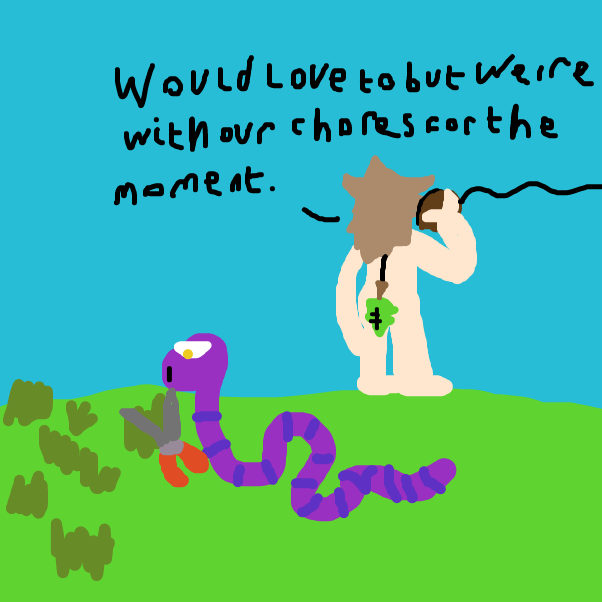 Drawing in Meanwhile by BananaDoc