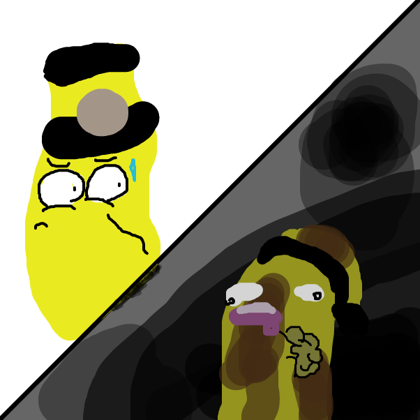 Drawing in dark side  by BananaDoc