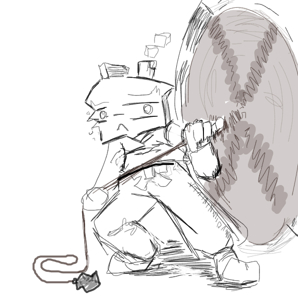 Drawing in ranged malee weapon weilding by FifaSam