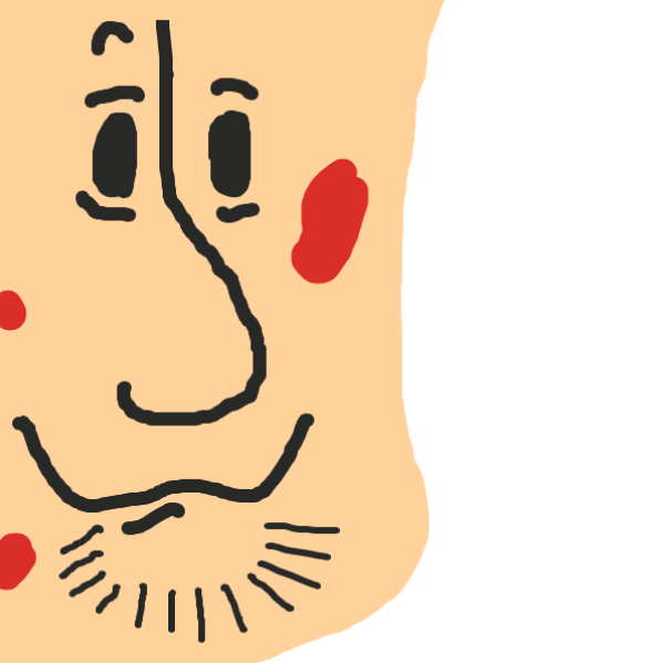 Shaggy has the guy's blood all over his face. - Online Drawing Game Comic Strip Panel by TheYellowMan