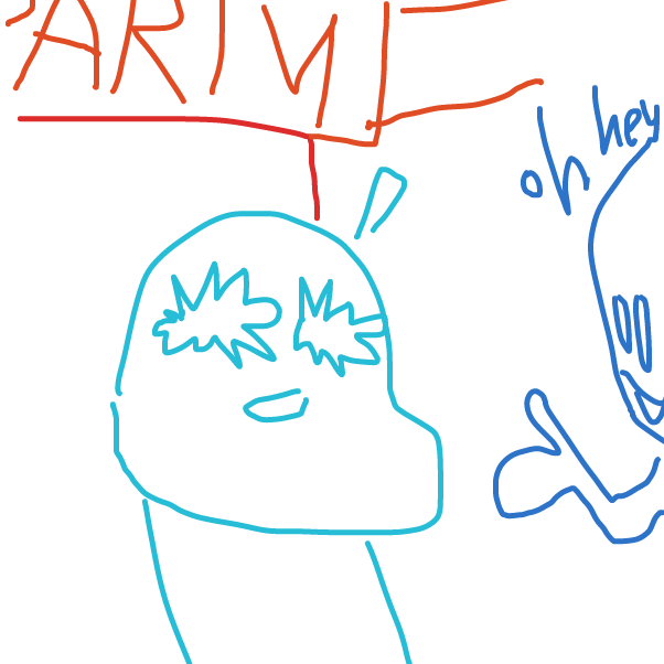 he should go froa handshake - Online Drawing Game Comic Strip Panel by lord