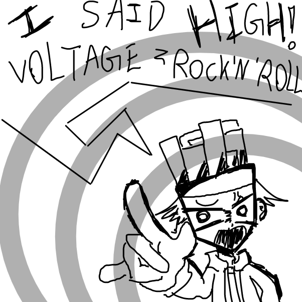 Drawing in I said high High voltage rock 'n' roll by FifaSam