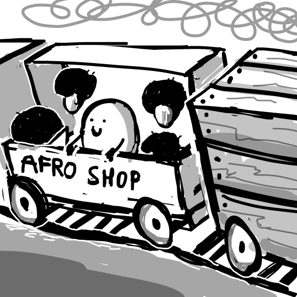 (I checked out the music vid and everyone had an afro it was incredible)
 - Online Drawing Game Comic Strip Panel by Peyocay